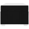 vidaXL Cadre de lit avec matelas Noir 90 x 200 cm tissu
