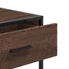 vidaXL Table console chêne marron 90x35x80 cm bois d'ingénierie