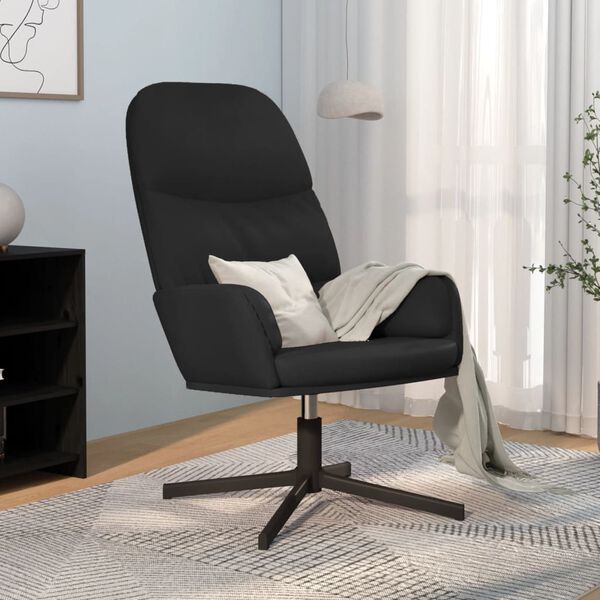 vidaXL Chaise de relaxation Noir Similicuir