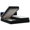 vidaXL Lit coffre avec matelas et LED Noir 180 x 200 cm Velours