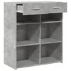 vidaXL Buffet gris b&eacute;ton 80x42,5x93 cm bois d'ing&eacute;nierie