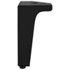 vidaXL Pieds de meuble 12 pcs Noir 54,1 x 54,1 x 100 mm Fer