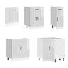 vidaXL Ensemble d'armoires de cuisine 11 pcs Lucca bois d'ing&eacute;nierie