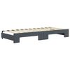 vidaXL Lit de jour avec gigogne sans matelas gris fonc&eacute; 90x200 cm