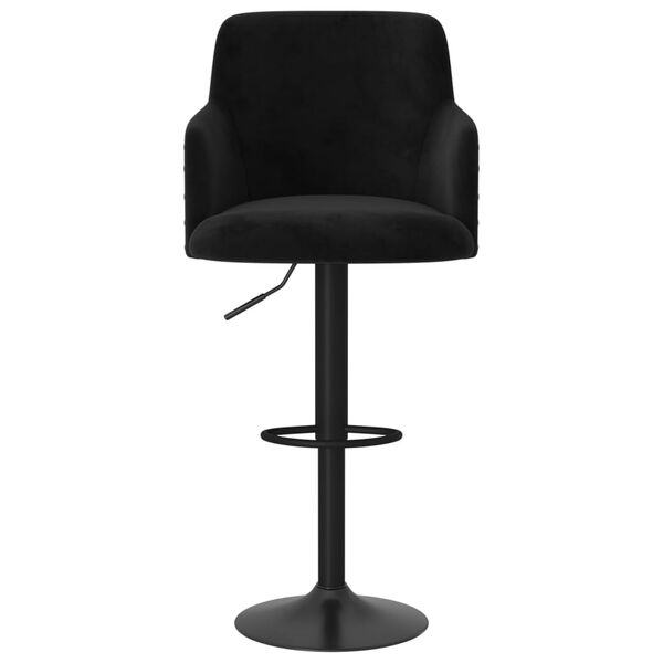 vidaXL Tabourets de bar lot de 2 noir velours