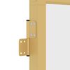 vidaXL Porte int&eacute;rieure mince dor&eacute; 76x201,5 cm verre tremp&eacute; aluminium