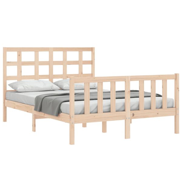 vidaXL Cadre de lit sans matelas 120x200 cm bois de pin massif