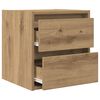 vidaXL Table de chevet murale ch&ecirc;ne artisanal 38x34x40 cm