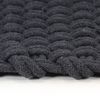 vidaXL Tapis rectangulaire Anthracite 180x250 cm Coton