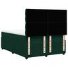 vidaXL Sommier &agrave; lattes de lit et matelas Vert fonc&eacute; 140x200cm Velours