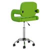 vidaXL Chaises pivotantes &agrave; manger lot de 4 vert similicuir