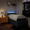 vidaXL Sommier &agrave; lattes de lit avec matelas Bleu 90x190 cm Tissu