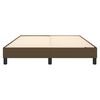 vidaXL Cadre de lit marron fonc&eacute; 140x190 cm tissu