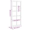 vidaXL Porte de grange Blanc 90 x 2,5 x 208 cm Bois de pin massif