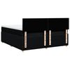 vidaXL Sommier &agrave; lattes de lit avec matelas Noir 180x200 cm Tissu