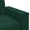 vidaXL Canap&eacute; &agrave; 3 places Vert fonc&eacute; 220x78x84 cm Velours