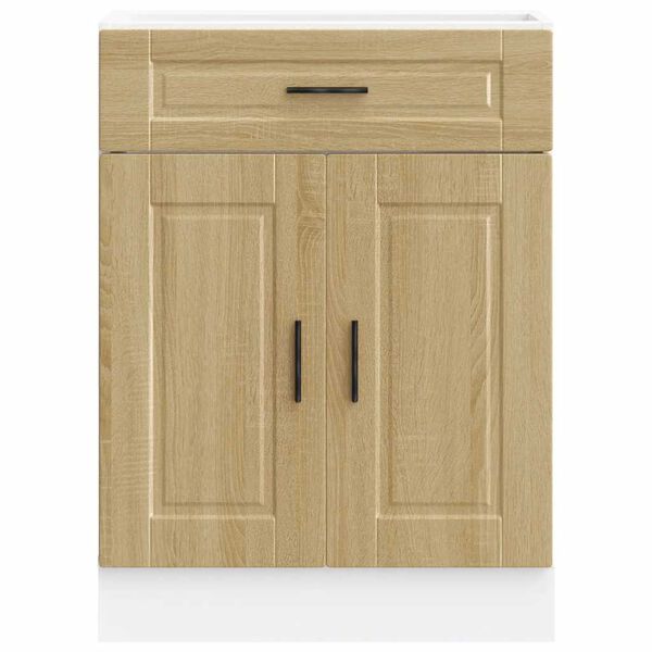 vidaXL Armoire de cuisine Porto ch&ecirc;ne sonoma bois d'ing&eacute;nierie