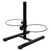 Kerbl Mangeoires d'animaux de compagnie avec support 2x2,8 L 43cm Noir