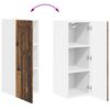 vidaXL Armoire de cuisine avec &eacute;tag&egrave;re Bois ancien 30 x 31 x 80 cm