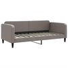 vidaXL Lit de repos sans matelas taupe 90x200 cm tissu