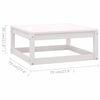 vidaXL Salon de jardin 10 pcs bois de pin massif