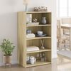 vidaXL Buffet haut ch&ecirc;ne sonoma 70x41x124 cm bois d'ing&eacute;nierie
