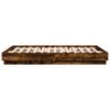 vidaXL Cadre de lit sans matelas ch&ecirc;ne fum&eacute; 150x200 cm