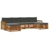 vidaXL Ensemble de canap&eacute;s d'ext&eacute;rieur 6 pc Bois d'Acacia Massif