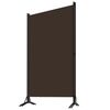 vidaXL Cloison de séparation 3 panneaux Marron 260x180 cm