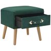 vidaXL Tables de chevet 2 pcs Vert 40x35x40 cm Velours