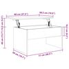 vidaXL Table basse vieux bois 80x50,5x41,5 cm bois d'ing&eacute;nierie