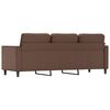 vidaXL Canap&eacute; &agrave; 3 places Marron 180 cm Similicuir