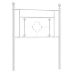 vidaXL T&ecirc;te de lit de remplacement m&eacute;tal blanc 75 cm