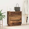 vidaXL Cabinet de chevet avec tiroir Bois ancien 71 x 34,5 x 75 cm