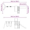 vidaXL Aire de jeux d'extérieur bois massif de douglas