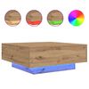 vidaXL Table basse Ch&ecirc;ne artisanal 80 x 80 x 31 cm Bois d'ing&eacute;nierie