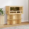 vidaXL Base de Terrarium avec &eacute;tag&egrave;re Marron 80 x 40 x 50 cm OSB