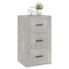 vidaXL Buffet Gris b&eacute;ton 40x33x70 cm Bois d'ing&eacute;nierie