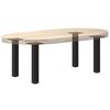 vidaXL Pieds de table basse 4 pi&egrave;ces Noir 42-44 cm Acier