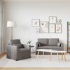 vidaXL Canap&eacute; 2 pcs Taupe 139 x 78 x 80 cm tissu