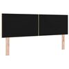 vidaXL T&ecirc;te de lit avec t&ecirc;te de lit Cr&egrave;me 144 cm Cuir synth&eacute;tique