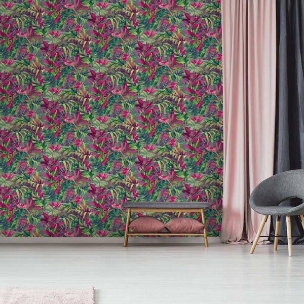 DUTCH WALLCOVERINGS Papier peint Paradise Flower Rose
