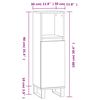 vidaXL Armoire salle de bain ch&ecirc;ne sonoma 30x30x100 cm