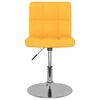vidaXL Tabouret de bar pivotant Jaune Tissu