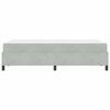 vidaXL Cadre de lit avec matelas Gris clair 120 x 190 cm tissu