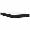 vidaXL Sommier &agrave; lattes de lit avec matelas noir 120x190 cm velours