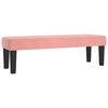 vidaXL Sommier &agrave; lattes de lit avec matelas Rose 140x200 cm Velours