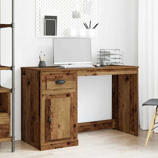 vidaXL Bureau Bois Ancien 50 x 115 x 75 cm Bois d'ing&eacute;nierie