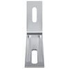 vidaXL Support anti-basculement 12 pcs Argent&eacute; 74,5 x 15 x 32 mm Fer