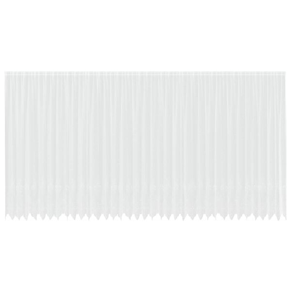 vidaXL Rideau en Dentelle Floral Blanc 280 x 900 cm Polyester